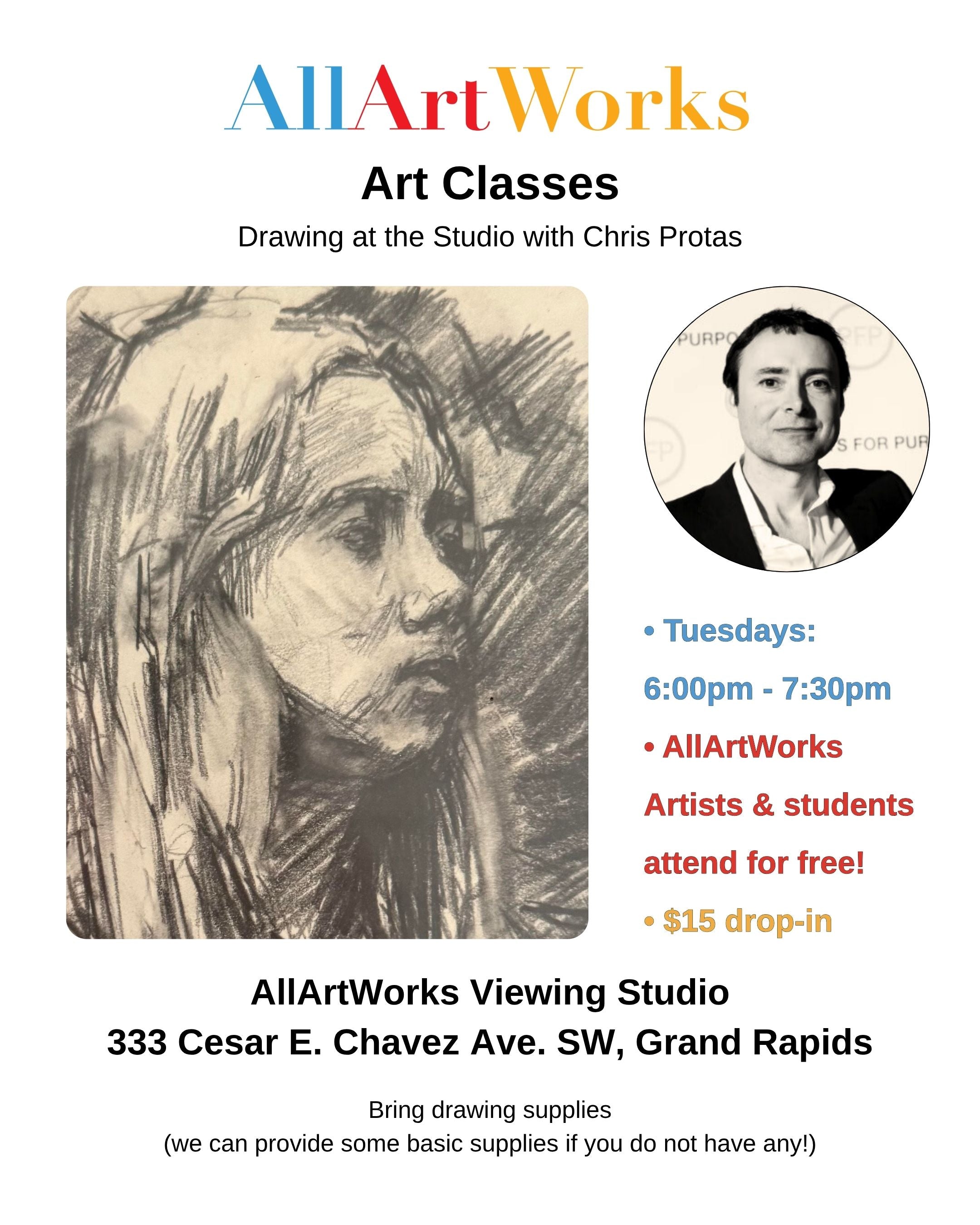 Drawing at the Studio with Chris Protas