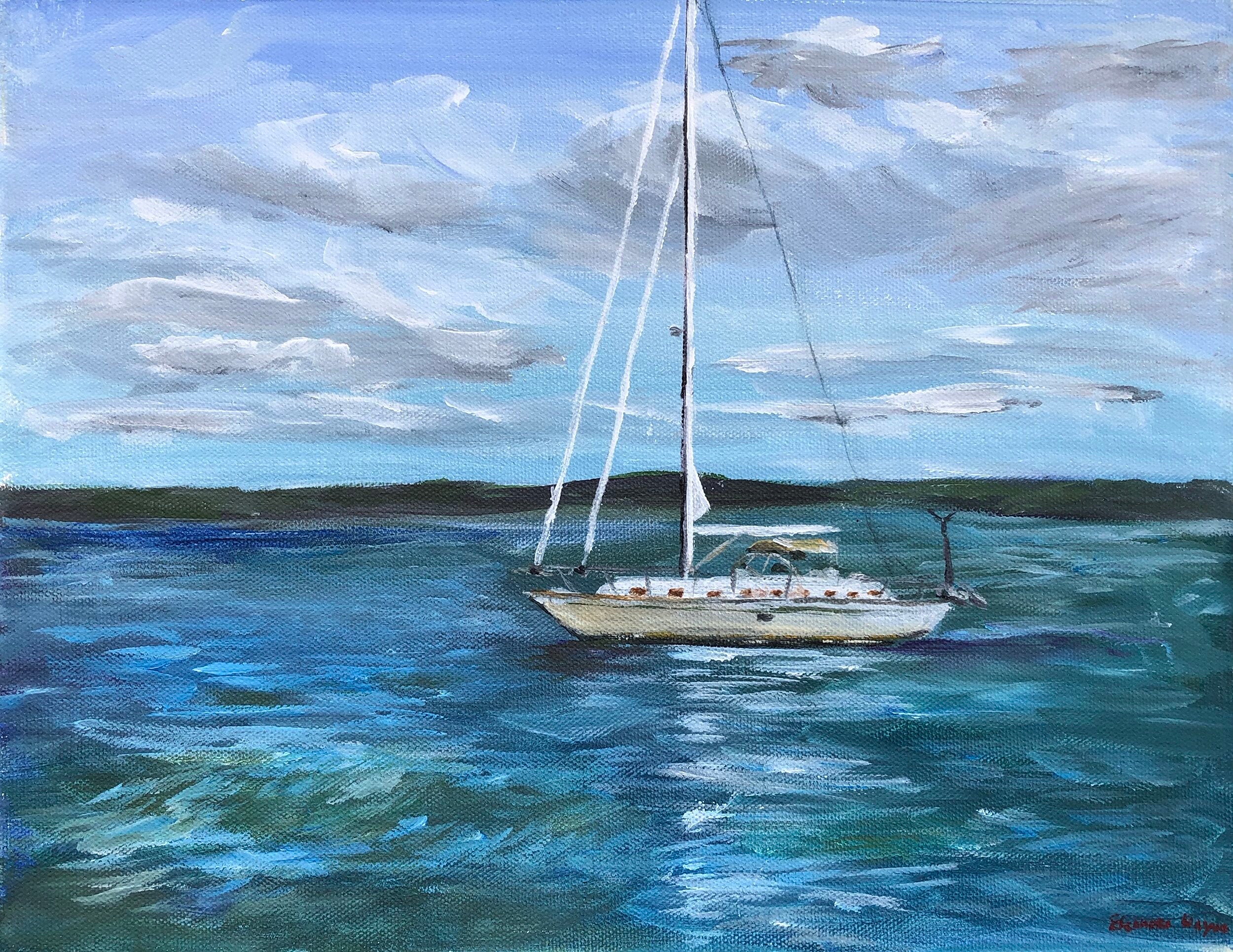 Sailing on Lake Michigan