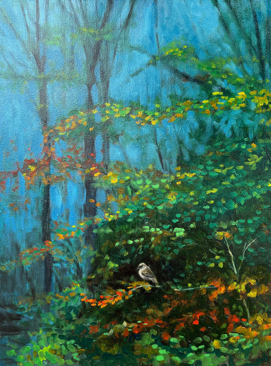 Bird in the Autumn Thicket