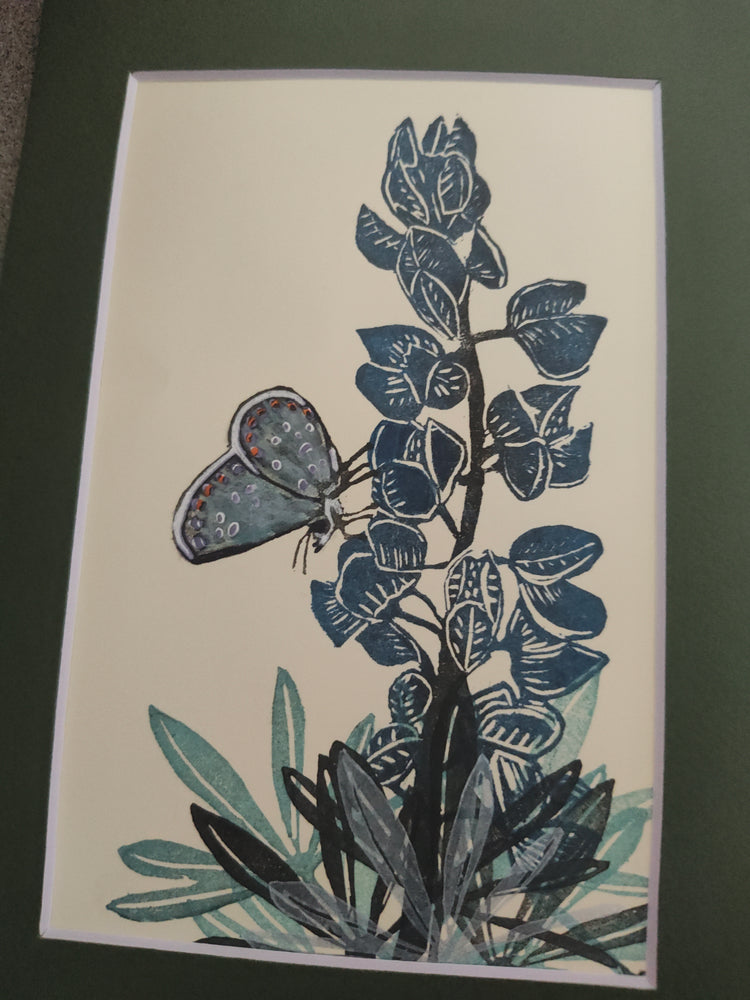 Lupine and Karner Blue by Kathryn Utter