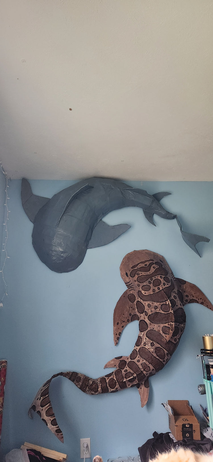 Ocean mache-leopard shark by Abigayle Hopkins