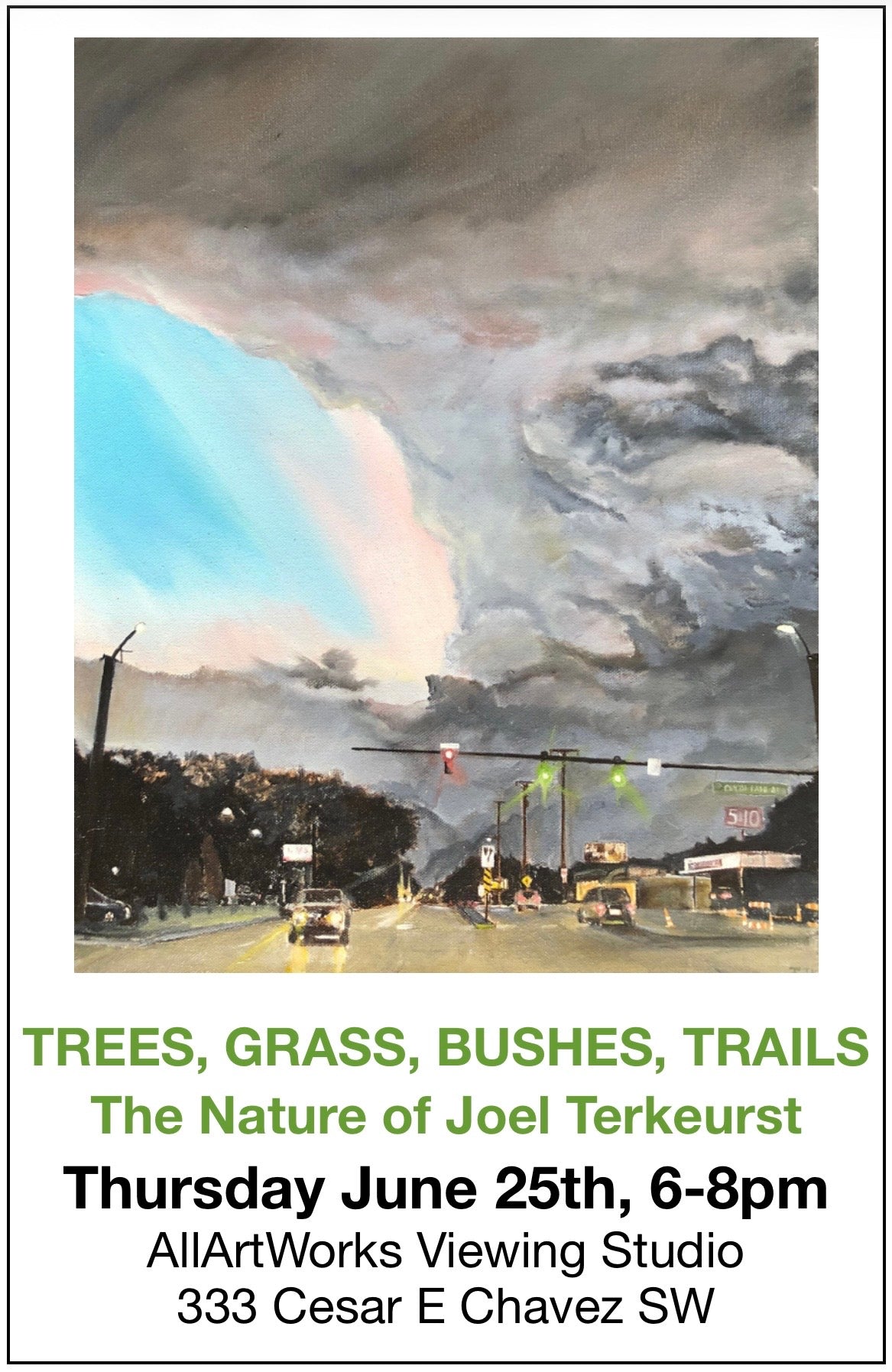 TREES, GRASS, BUSHES, TRAILS : The Nature of Joel Terkeurst