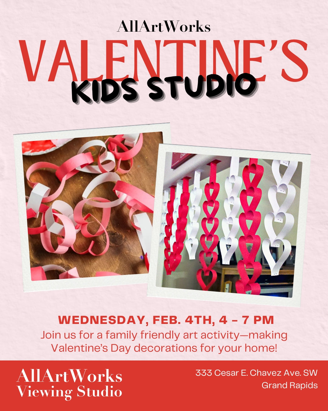Kids Studio: Valentine’s Day Decorations