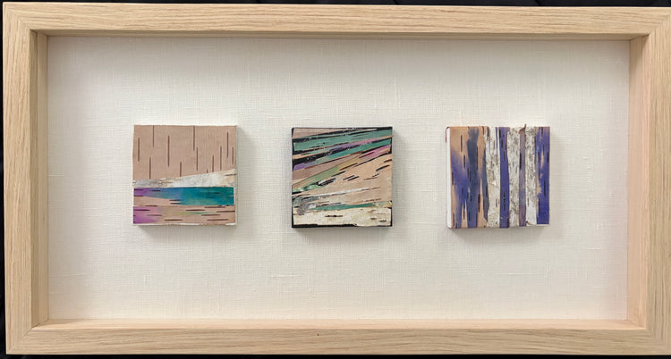 Three Sisters: Falling Stars, Northern Lights, Birch Forest by Lisa Powers