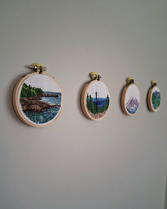 Threaded Adorations - Mt. Rainier by Kelley Bahl