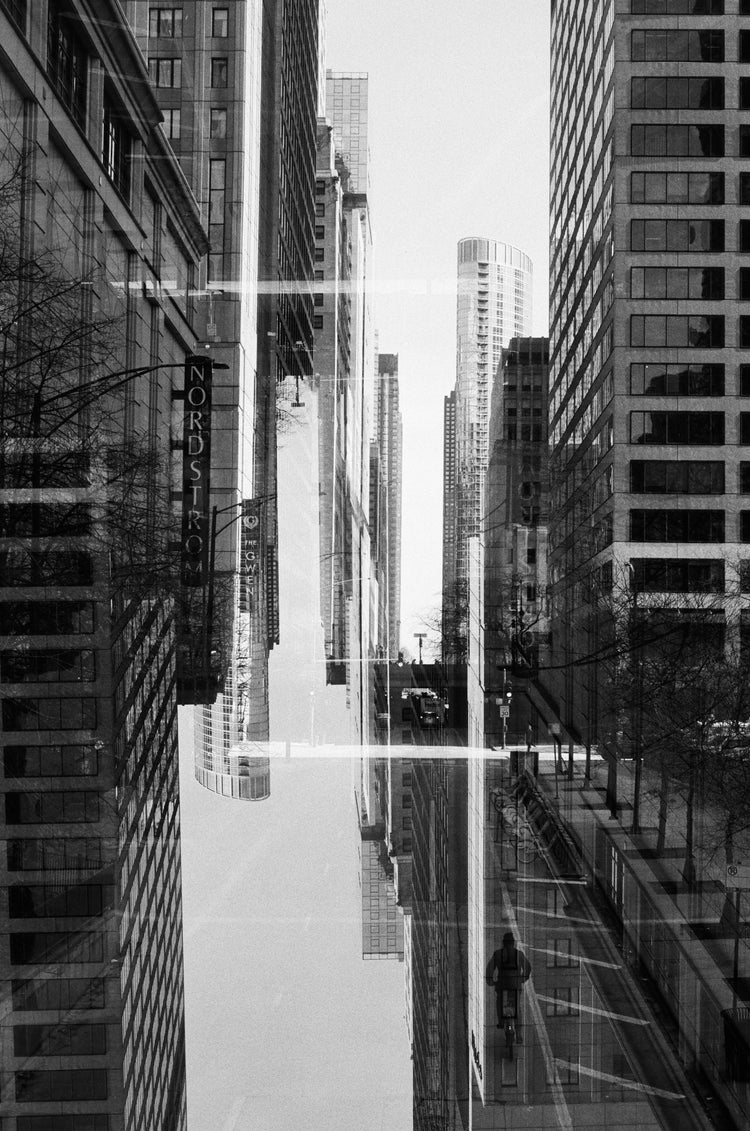 Untitled Double Exposure in Chicago by Justin Carpenter