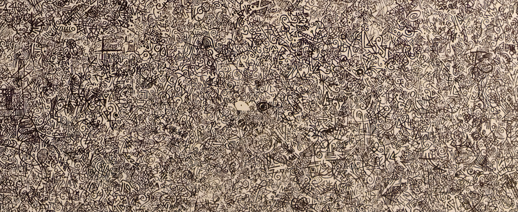 Static Labyrinth (Cosmic Microwave Background Radiation)  [E PLURBUS UNUM] by Casey Beyer