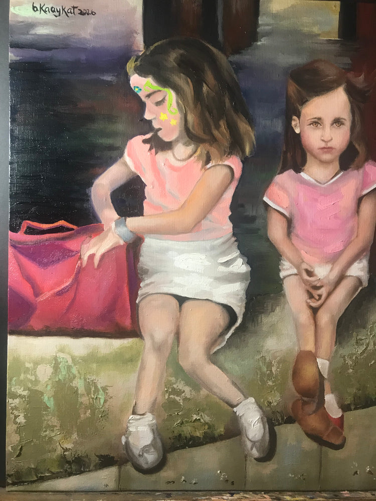 Two Little Girls by Brandi Kaaykati