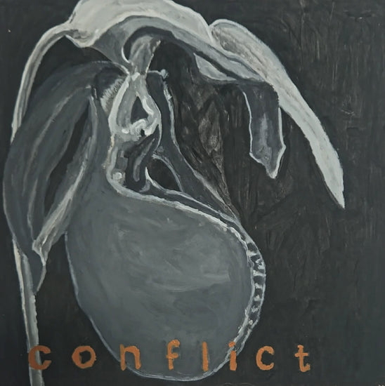 Pink Lady Slipper conflict by Loretta Rolison, Krista McConkey