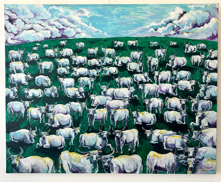 One Hundred Sacred Bulls by Mike Lyons Williams