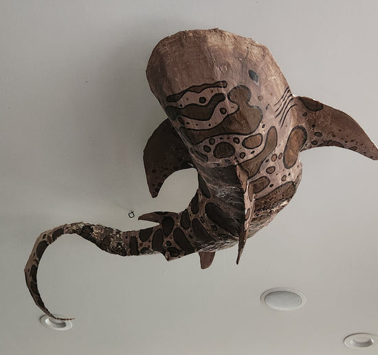 Ocean mache-leopard shark by Abigayle Hopkins
