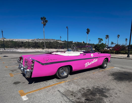 Frankenstein Cars Of Cuba - Pink Barbie 1956 DeSoto Firelite Convertible
