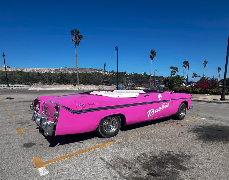 Frankenstein Cars Of Cuba - Pink Barbie 1956 DeSoto Firelite Convertible
