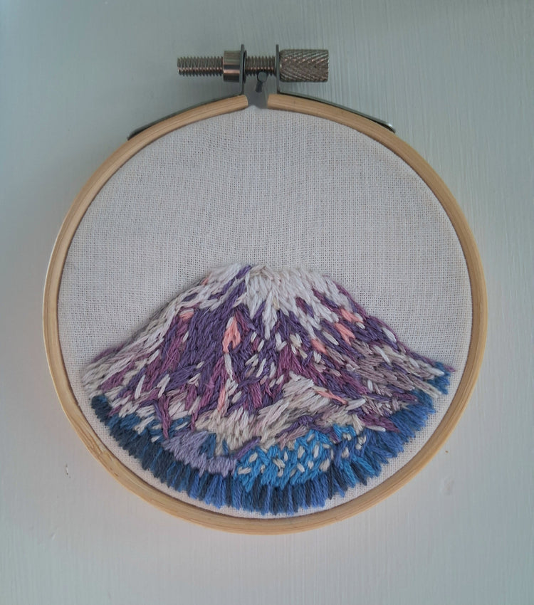 Threaded Adorations - Mt. Rainier by Kelley Bahl