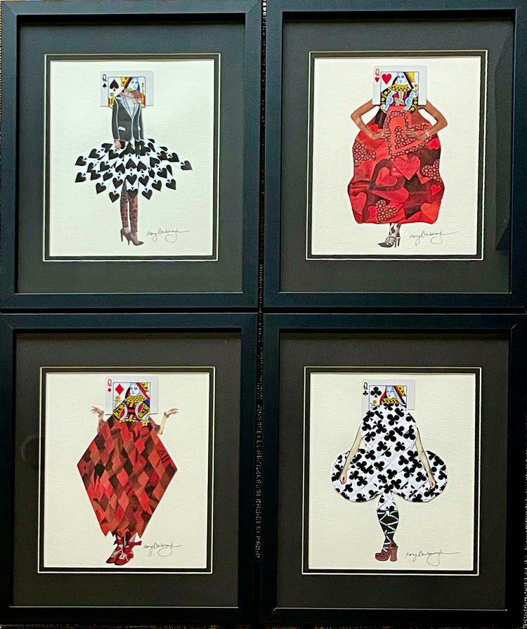 Queen Quad – set of 4 by Mary Bamborough