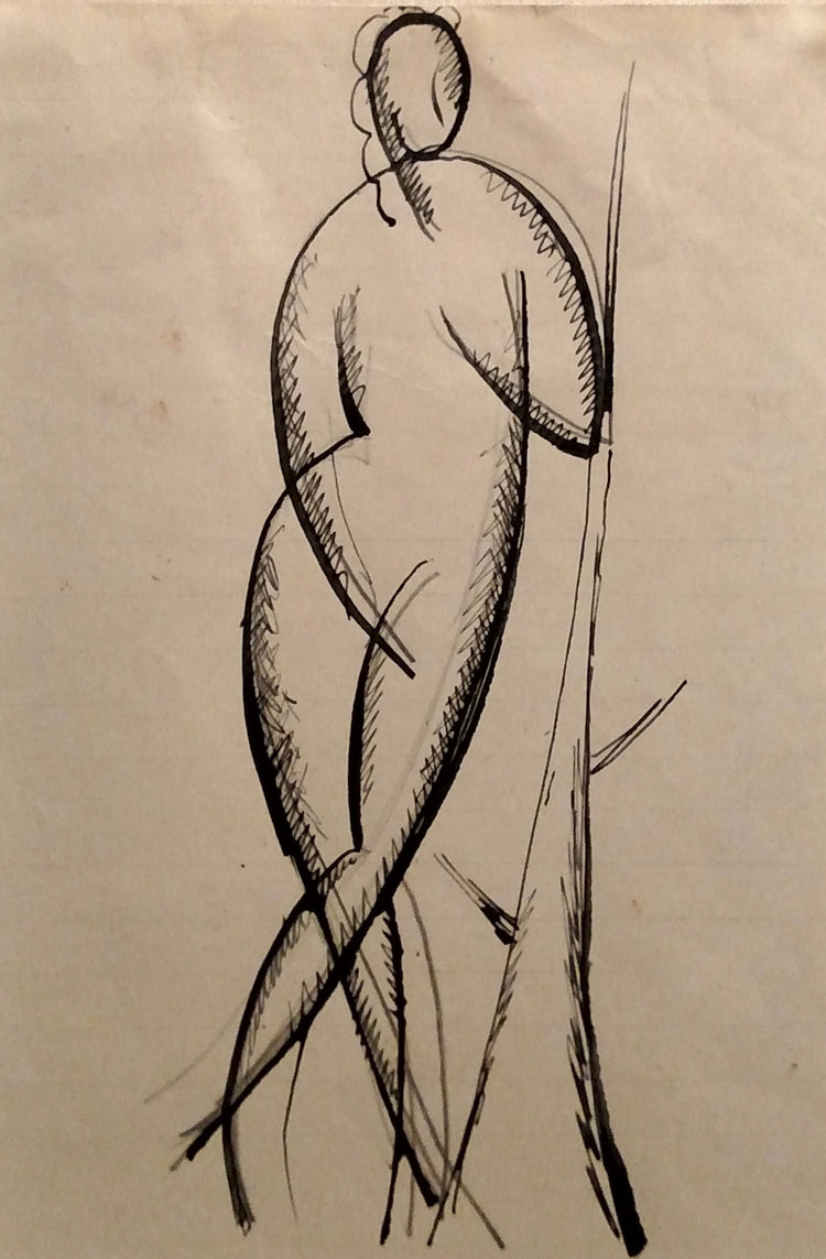 Untitled (Female Figure with Tree)