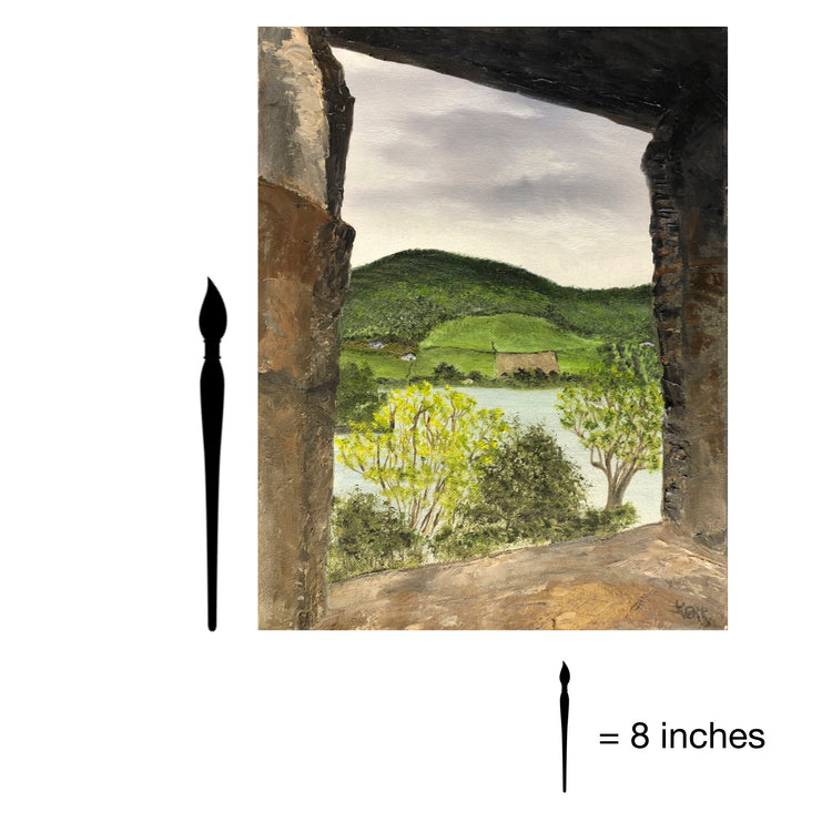 Loch Ness Scotland - through castle ruins