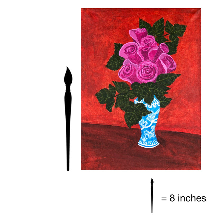 Roses in Chinese Vase