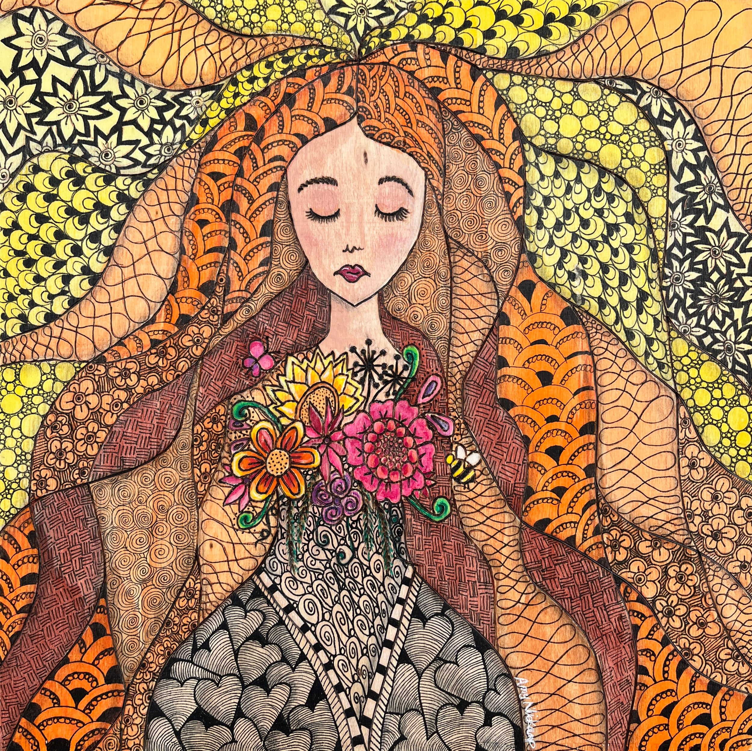 Folk Art Lady