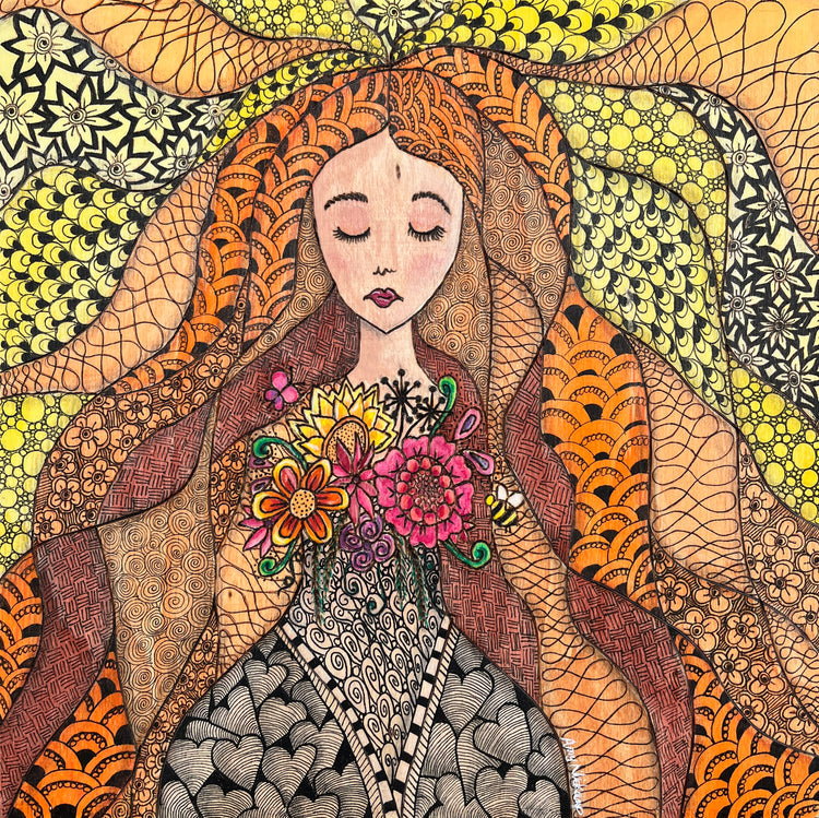 Folk Art Lady