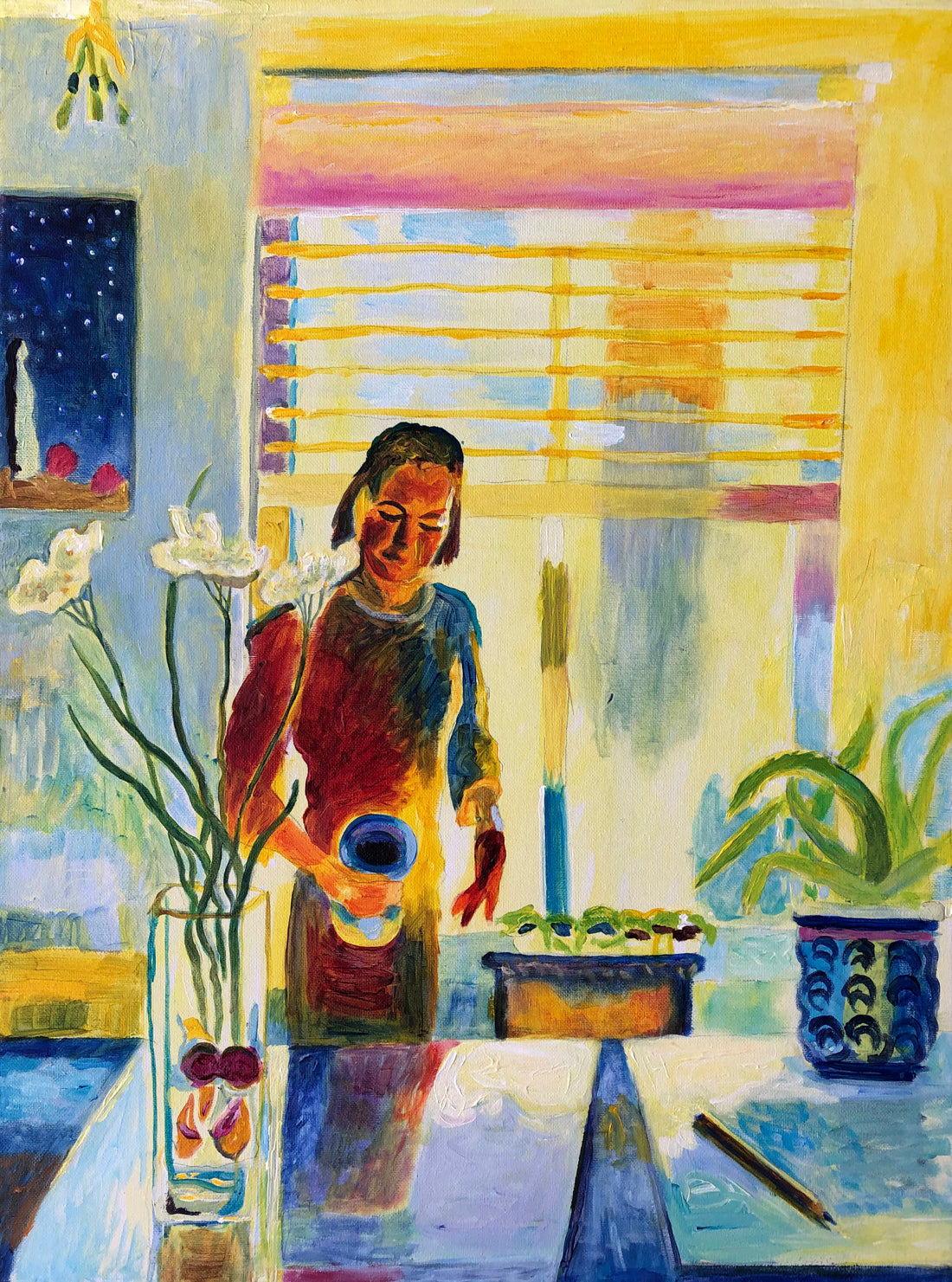 Interior in Blue and Yellow