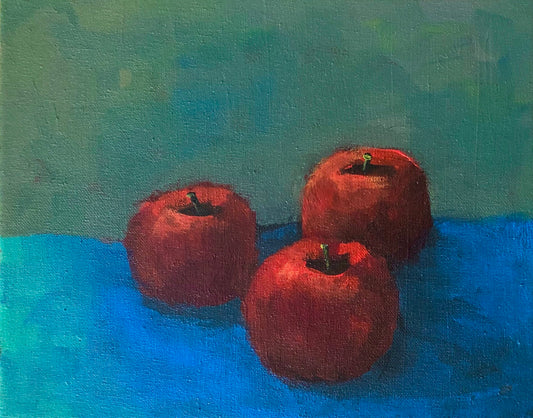Three Red Apples